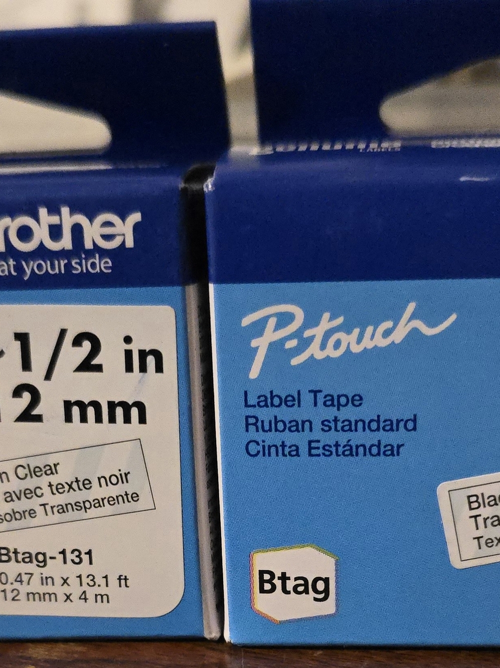 Brother P-touch Label Tape, 2 Boxes